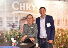 Wendy Metselaar and Jelle van der Kraft of Chrysal were happy to be at the fair again.                               